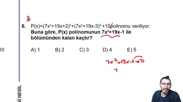 POLİNOMLAR - 8 | TEST - 52 | Z TESTİ | İLERİ SEVİYE VE YENİ NESİL | +PDF смотреть онлайн