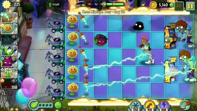 Plants vs Zombies 2 Walkthrough - Neon Mixtape Tour - Day 30 смотреть онлайн