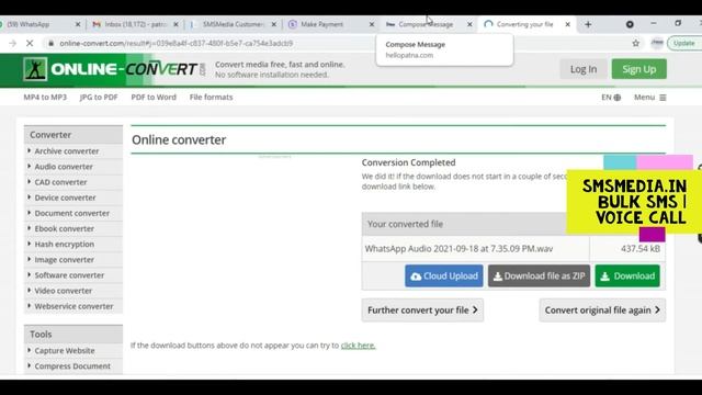 hellopatna.com | smsmedia.in | convert your voice to WAV смотреть онлайн