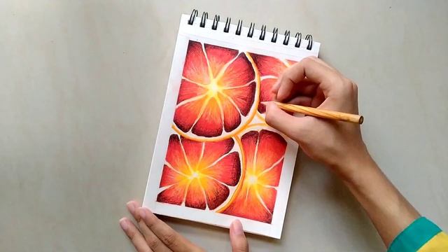 Realistic Grapefruit Drawing Tutorial смотреть онлайн