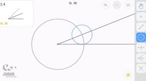 Euclidea Walkthrough - Beta Level 2.4 - Double Angle