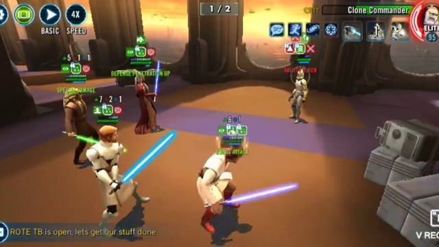 SWGOH: Rise of the Empire TB, P1, Mace/Kit mission смотреть онлайн