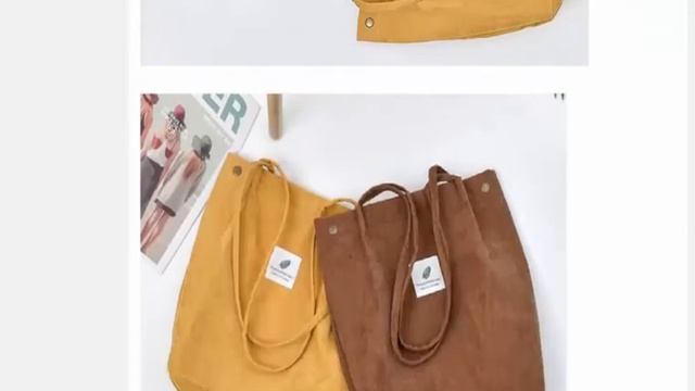 Сумки для женщин 2021 Вельветовая сумка для покупок