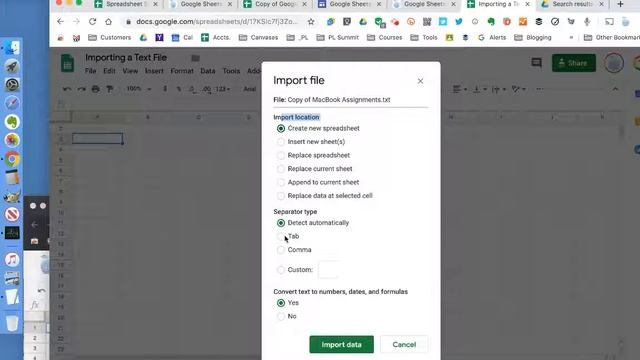 Google Sheets: Intermediate Importing from a .txt file смотреть онлайн