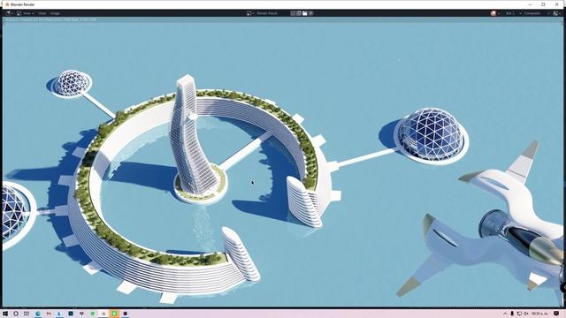 The Venus Project Timelapse- Concept art in Blender смотреть онлайн