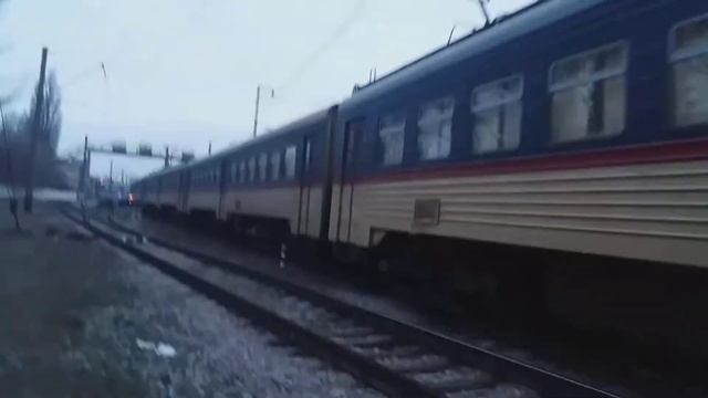 Кривой Рог Электропоезд ЭПЛ2Т- 024 Кривой Рог- Днепр. смотреть онлайн