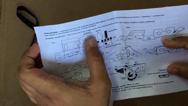 Google DIY Cardboard Unboxing And Quick Video