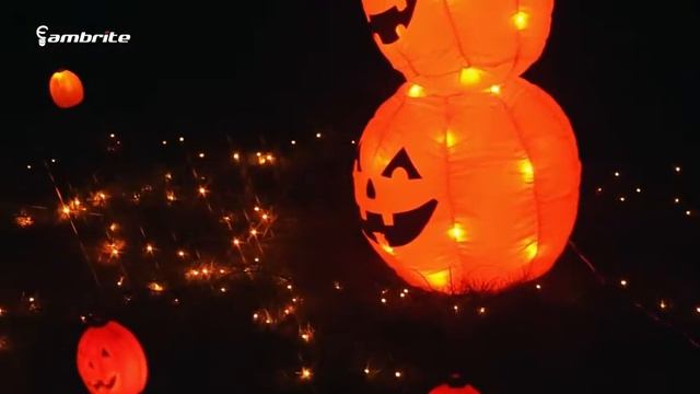 EAMBRITE 4FT Halloween Inflatable Pumpkin with 52LT Orange LED Lights Outdoor Blow Up De смотреть онлайн