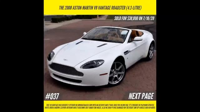 2008 Aston Martin V8 Vantage Specification, Price And Performance Stats Slideshow (No Commentary) смотреть онлайн