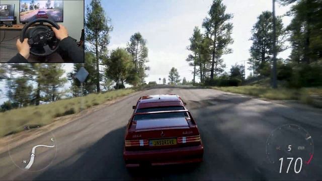 Mercedes Benz 190E 2.5 - Forza Horizon 5 (Thrustmaster T300 RS) смотреть онлайн