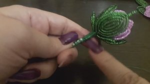 Пион из бисера по МК  Ольги Даузе. Часть 1.  Плетение бутонов