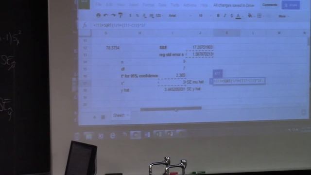 Intro Stats, Lec 27A, Confidence & Prediction Intervals in Regression, ANOVA Spreadsheet Output смотреть онлайн