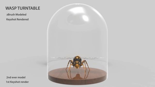 Wasp Turntable - Zbrush Keyshot смотреть онлайн