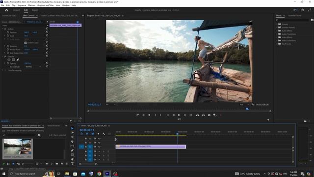 How to Reverse Speed in Adobe Premiere Pro | Easy Editing Tutorial" смотреть онлайн