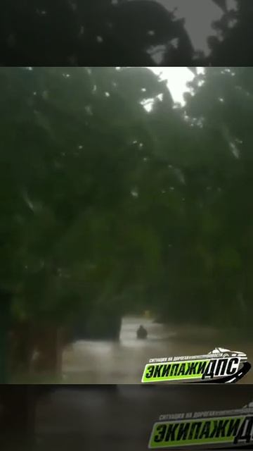 «Это очень страшно»: люди бредут по грудь в воде в затопленной столице