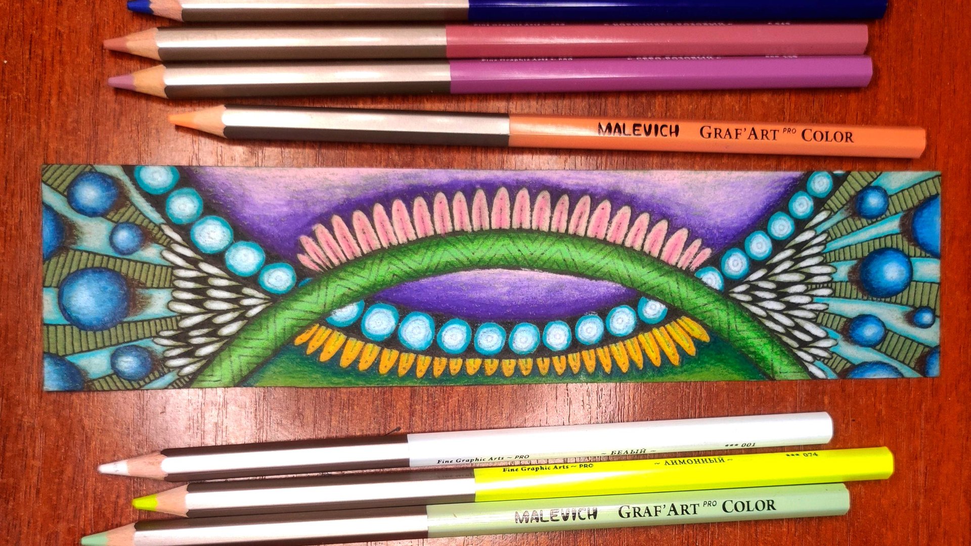 Рисую закладку зентангл карандашами смотреть онлайн