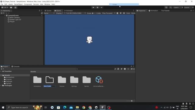 Unity 2D Player Setup - Top Down - Movement - Animated - Camera Follow - Game Development смотреть онлайн
