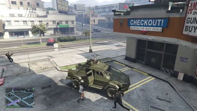 GTA 5 Online Freemode Insurgent PickUp Killing Rampage смотреть онлайн