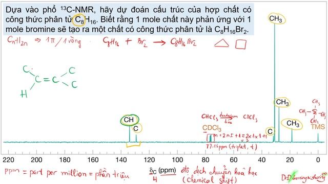 #36 DrD | Dùng Phổ 13C-NMR Dự đoán Cấu Trúc Của C8H16