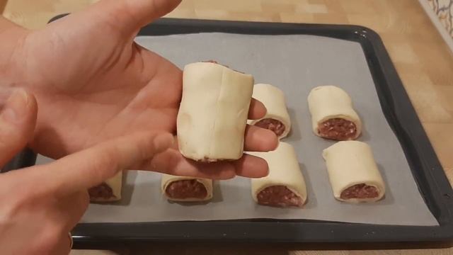 За СЧИТАННЫЕ минуты ПИРОЖКИ с МЯСОМ в духовке. Выпечка из готового Слоеного теста смотреть онлайн