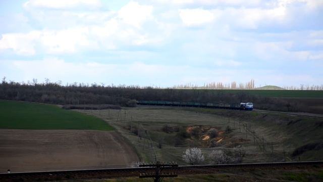 Запорізькі серпантини • ТЕ33АС-2020 з вантажним поїздом смотреть онлайн