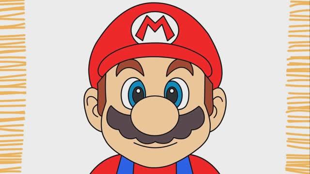 Как нарисовать СУПЕР МАРИО смотреть онлайн