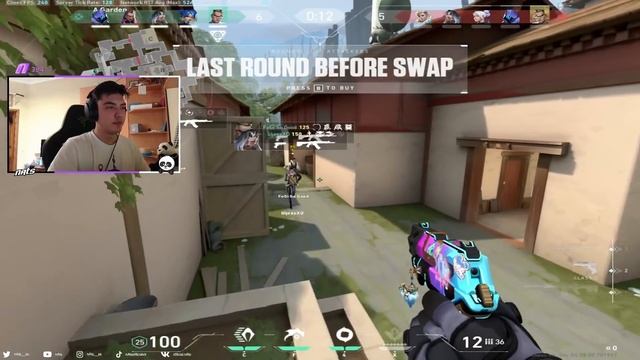 GAMBIT NATS PRO OMEN VALORANT RANKED GAMEPLAY [Full Match VOD] смотреть онлайн