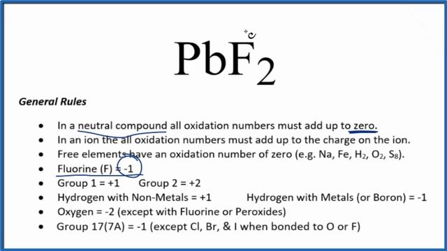 How to find the Oxidation Number for Pb in PbF2 смотреть онлайн