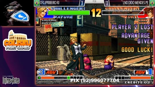 CAMP KOF 98 1º ROUND DAS QUARTAS DE FINAL LND DIDO MENDES X CFG JPRIBEIRO FT 20 смотреть онлайн