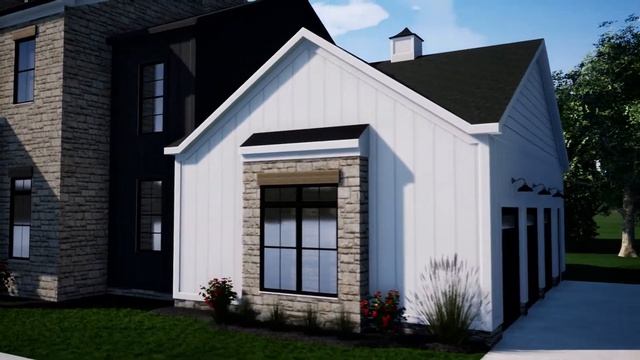 Country House Exterior Rendering - Twilight Rendering смотреть онлайн