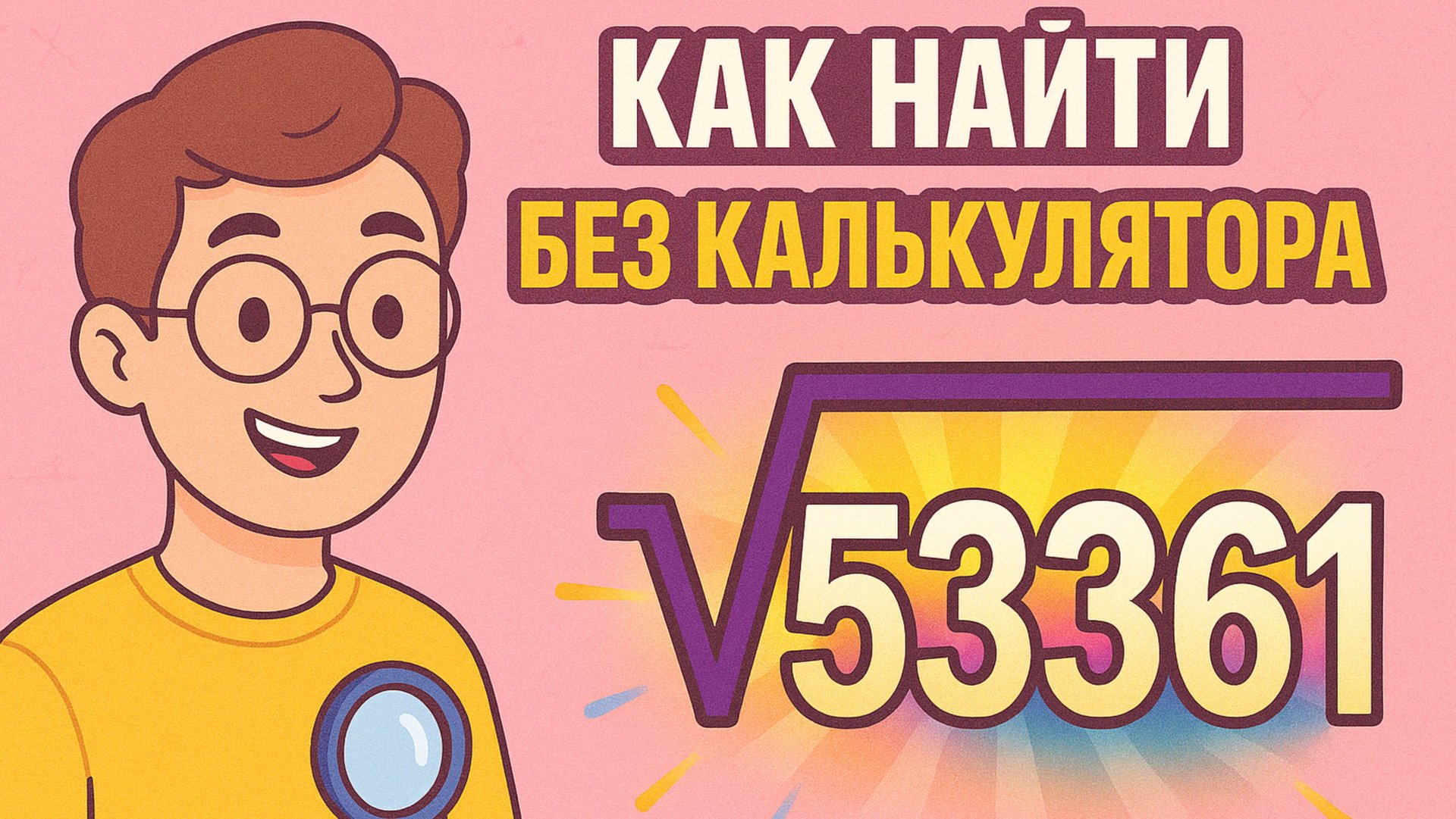 Как извлечь квадратный корень без калькулятора? смотреть онлайн