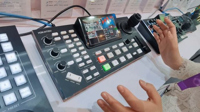 4 channels HDMI IP live streaming video switcher mixer with PTZ control KD51 Infocomm Beijing 2024 смотреть онлайн