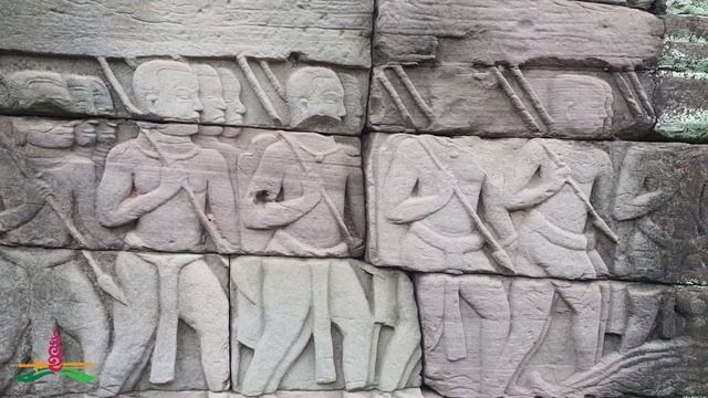Banteay Chhmar bas relief смотреть онлайн