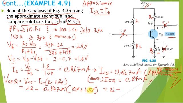 107 DC Biasing of Transistor l Example 4.9 l Voltage Divider Bias Configuration смотреть онлайн