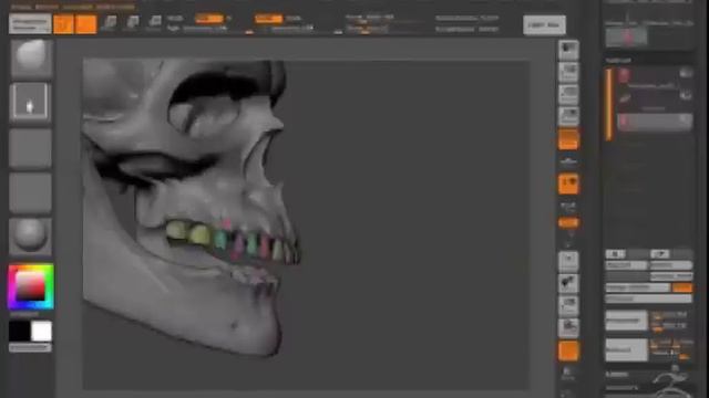 Skull sculpted in ZBrush 3.5R2 Session II смотреть онлайн