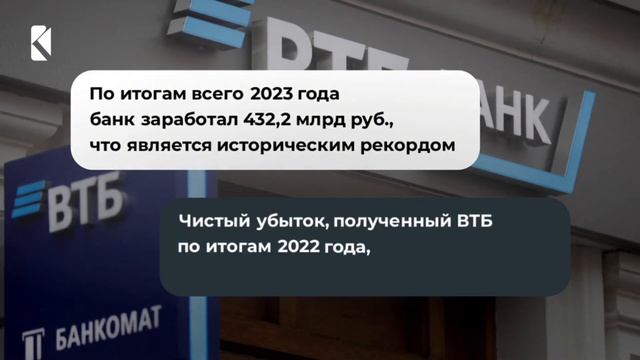 Чистая прибыль ВТБ в IV квартале 2023 года сократилась на 35% кв/кв до 56 млрд руб. смотреть онлайн