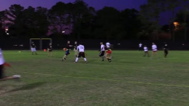 Flag Football 03202014 Black Mamba vs Pythons Aubrey throws INT to Jon Gorfine смотреть онлайн