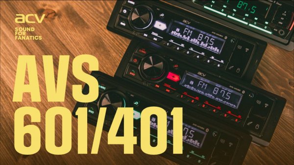 Обзор на новые 1din магнитолы AVS-401 и AVS-601.