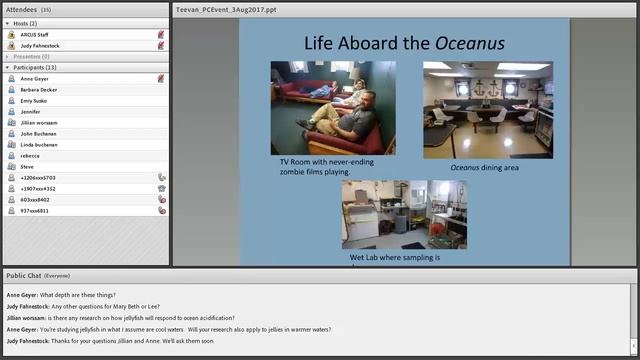 PolarConnect Event: Lee Teevan with the Jellyfish in the Bering Sea Research Team, 3 August 2017 смотреть онлайн