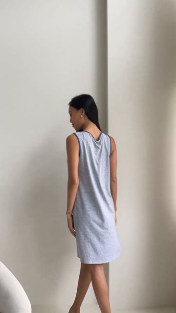 Ночная рубашка для кормления, хлопковый трикотаж, код24126 gray смотреть онлайн