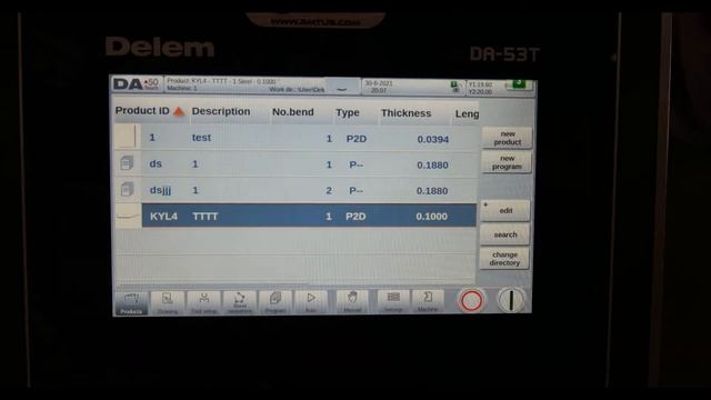 Delem DA-53T CNC Press Brake Control Overview | Standard On All RMT B-SMART Series Press Brakes
