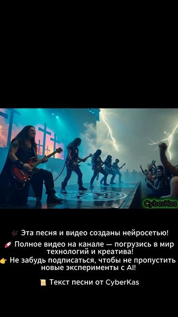 0% гитариста — 100% ИИ. Как тебе такой звук? #музыка #aimusic #нейросети #метал #music #cyberkas смотреть онлайн