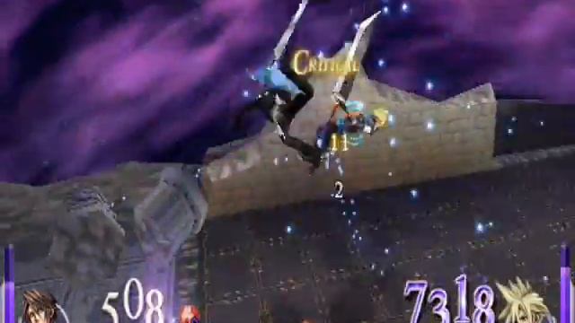 Dissidia English Squall lvl 38 vs Max Difficulty Lvl 98 Cloud!! 5 Level Ups! смотреть онлайн