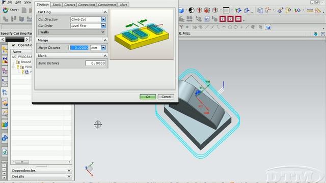 NX8 - 10 extend tool path cutting смотреть онлайн