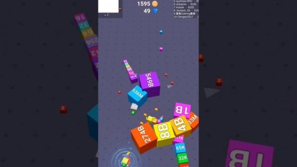 Cube Arena 2048 - End of the game