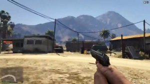 GTA V перестрелка от первого лица