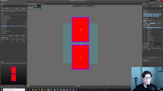 ALUMINUM POLYMER CAPACITOR FOOTPRINT TUTORIAL | ALTIUM COMPONENT TUTORIAL смотреть онлайн