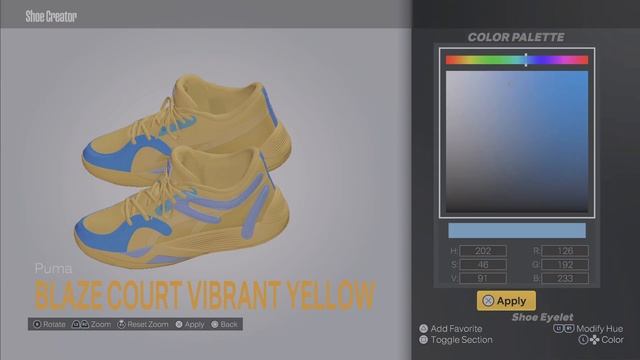 NBA 2K23 Next Gen Shoe Creator Puma Blaze Court Vibrant Yellow смотреть онлайн