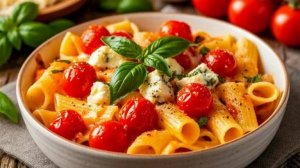 Как приготовить обычные макароны в духовке. Макароны с помидорами и сыром горгонзолой