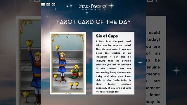 𝟏𝟎.𝟏𝟒.𝟐𝟐 Tarot Card Of The Day: 𝐒𝐢𝐱 𝐨𝐟 𝐂𝐮𝐩𝐬